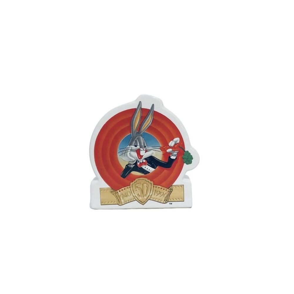 Vintage 1989 Warner Bros. 50th Anniversary Bugs Bunny Coin Bank